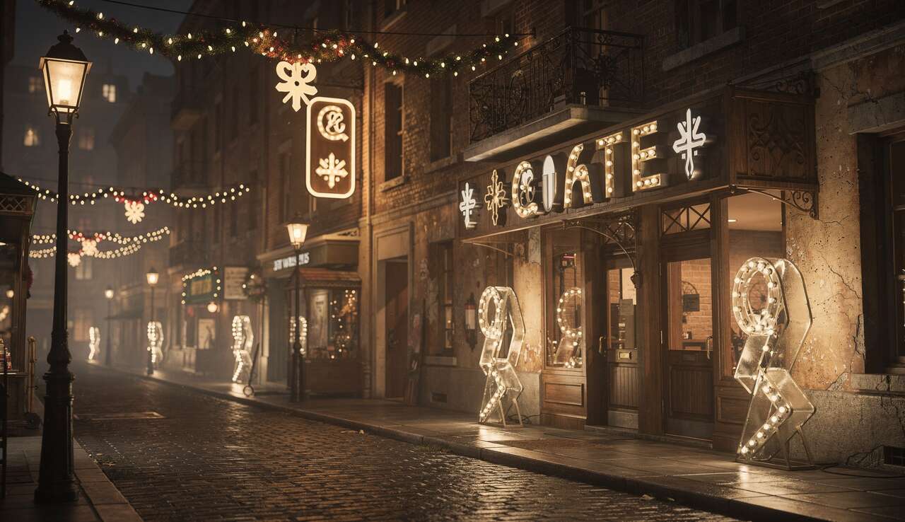 Guirlandes et Sculptures Lumineuses : lettres et Enseignes Vintage Déco
