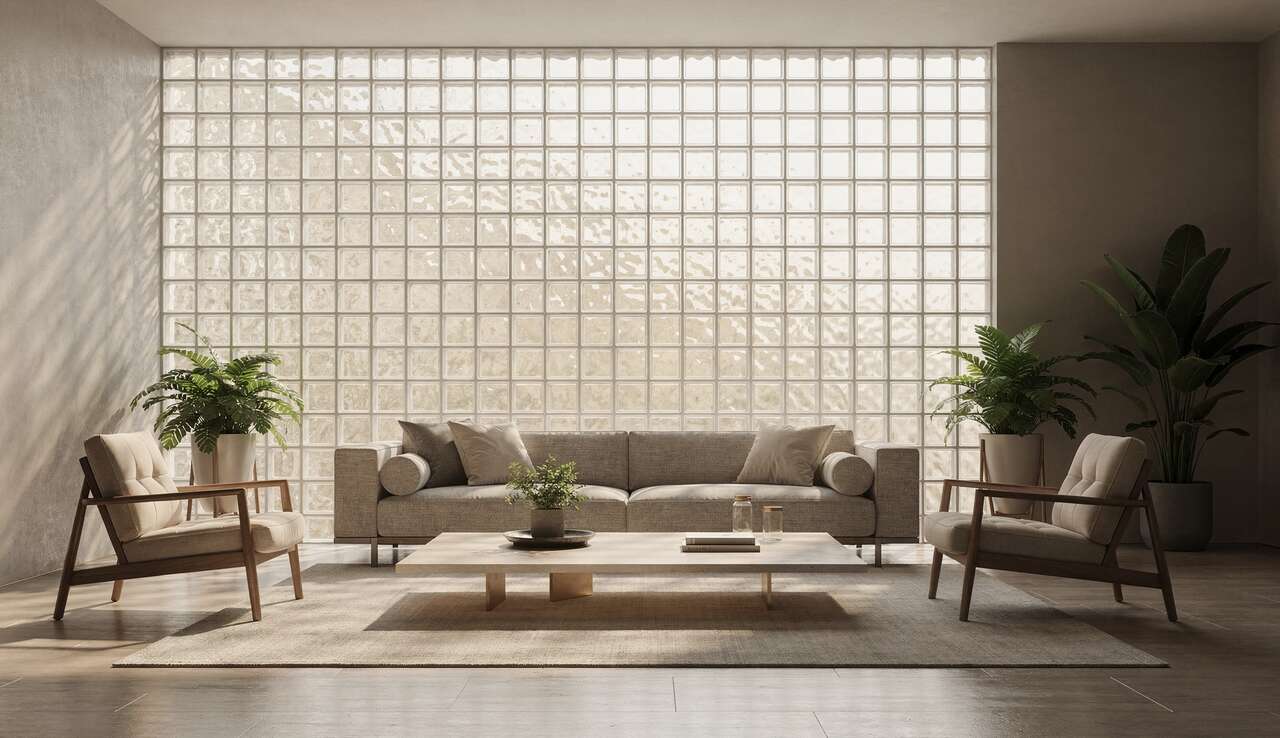 Le retour du pavé de verre : tendance déco intemporelle