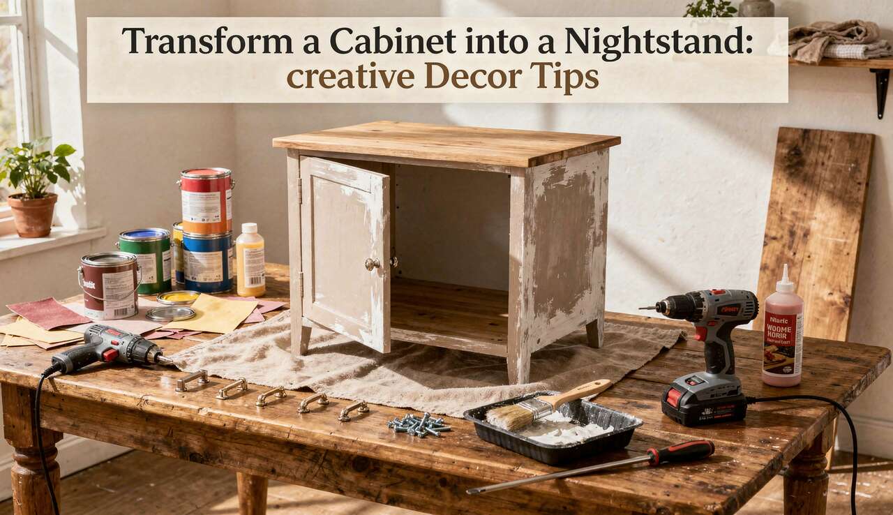 Transformer un meuble en table de nuit : astuces déco créatives
