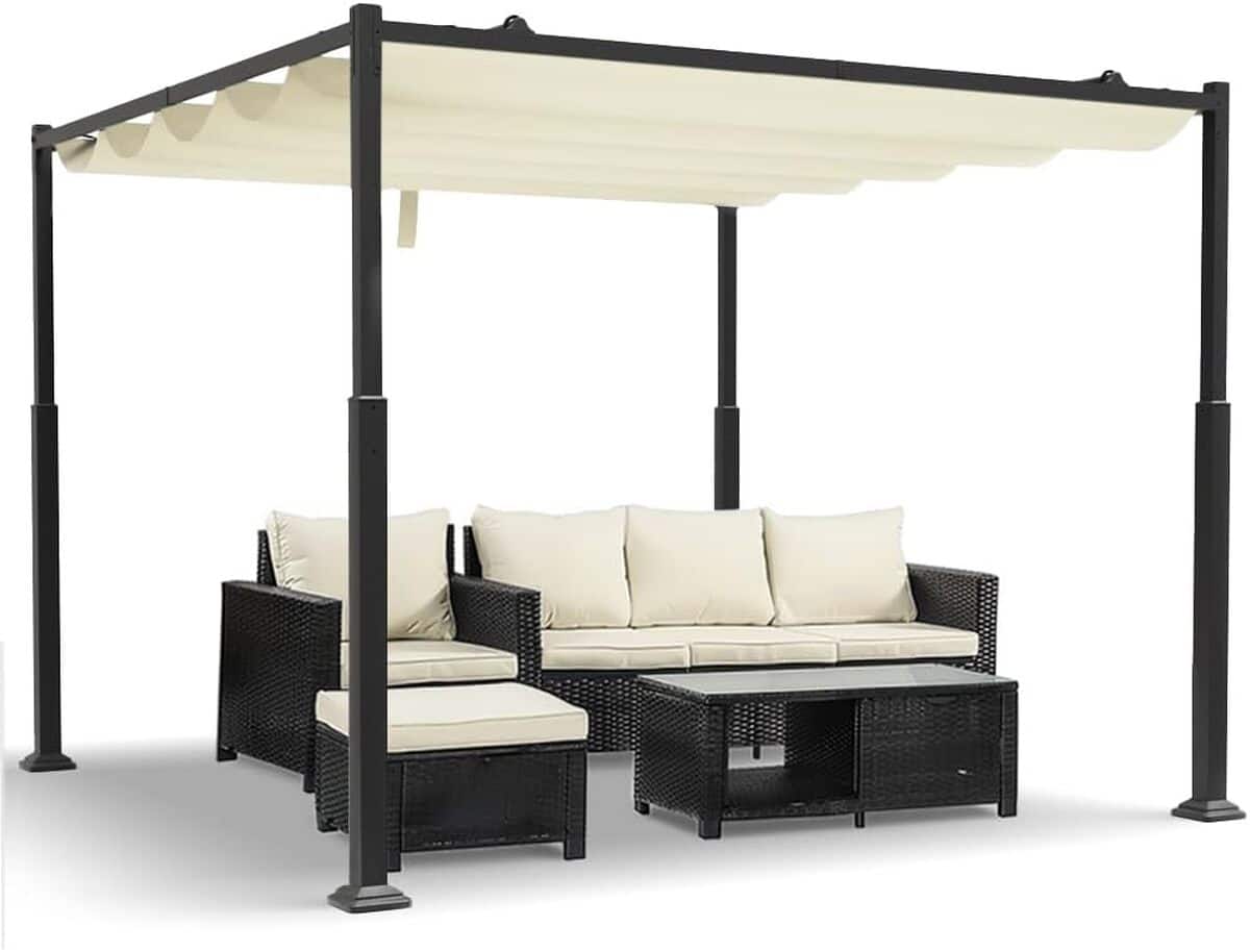 Test de la pergola Vounot rétractable 3x3m