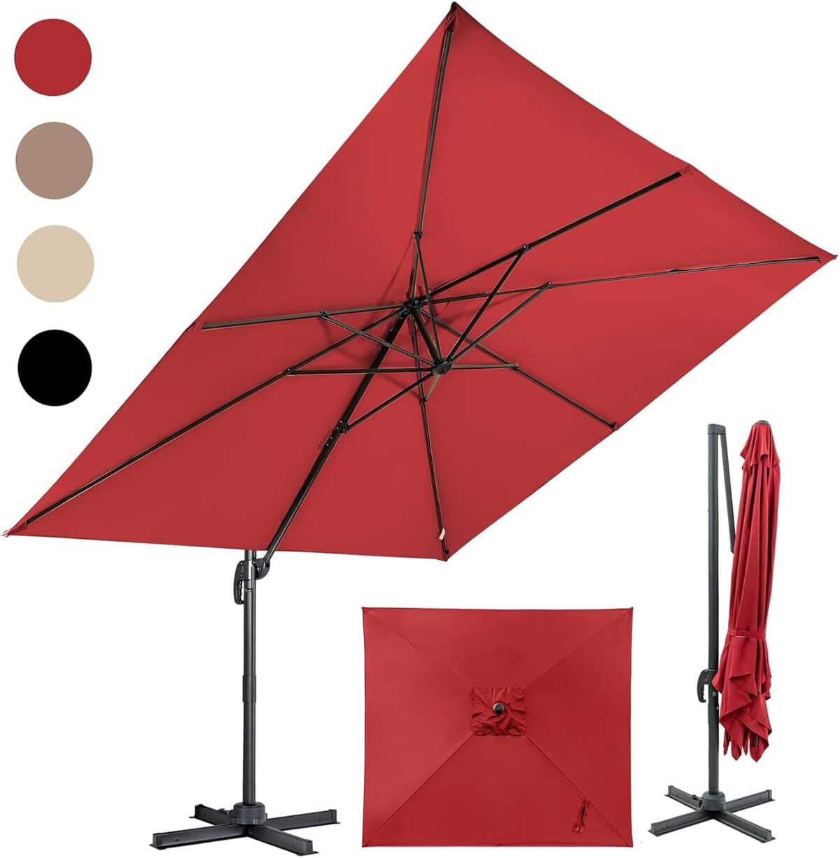 Test du parasol déporté inclinable Relax4Life 3x3 m