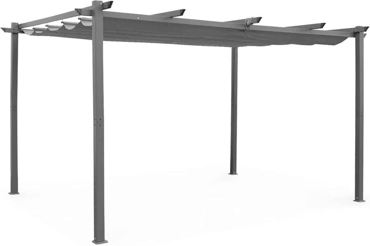 Test : pergola aluminium Isla Alice's Garden - toit rétractable 3x4m