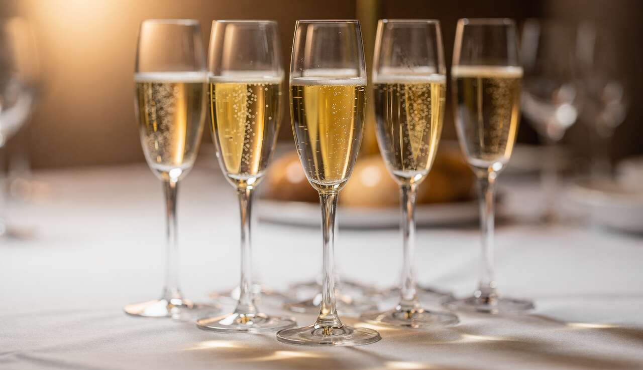 Flûtes à champagne élégantes pour événements spéciaux