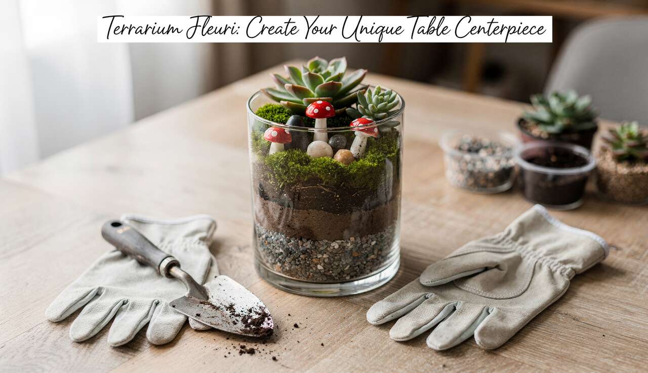 Terrarium Fleuri : créez Votre Centre de Table Unique