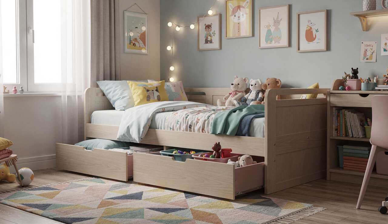 Lits pour Enfants avec Rangements Intégrés : praticité et Style
