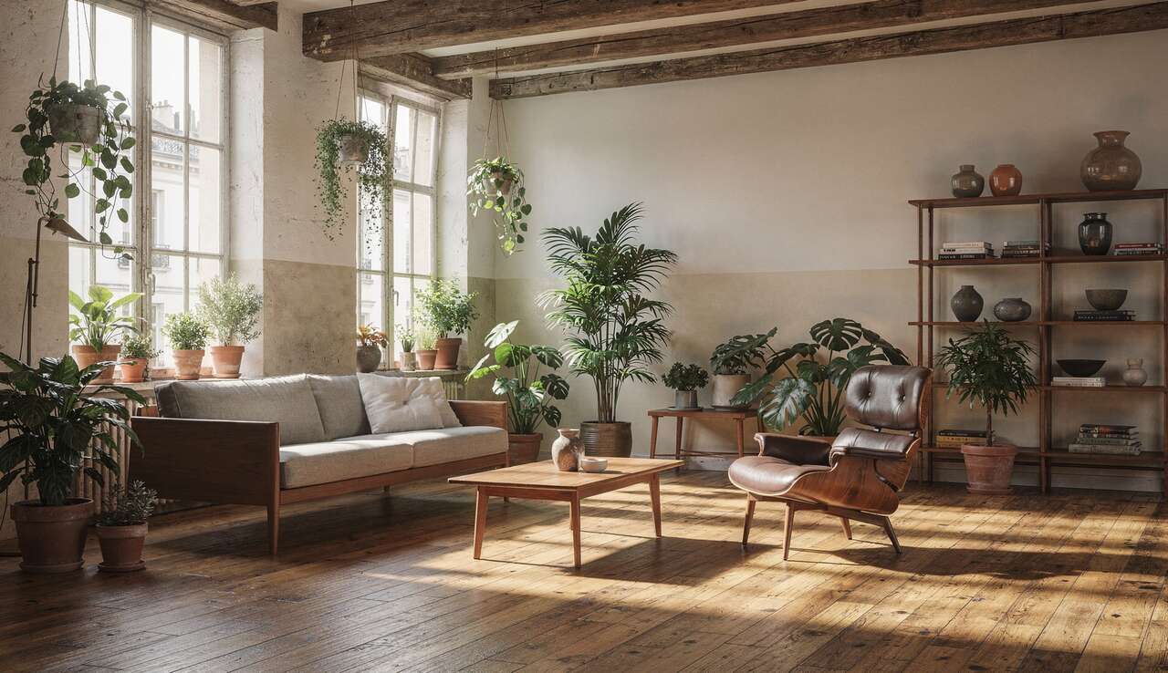 Visite d'un Loft à Paris au Style Vintage Scandinave