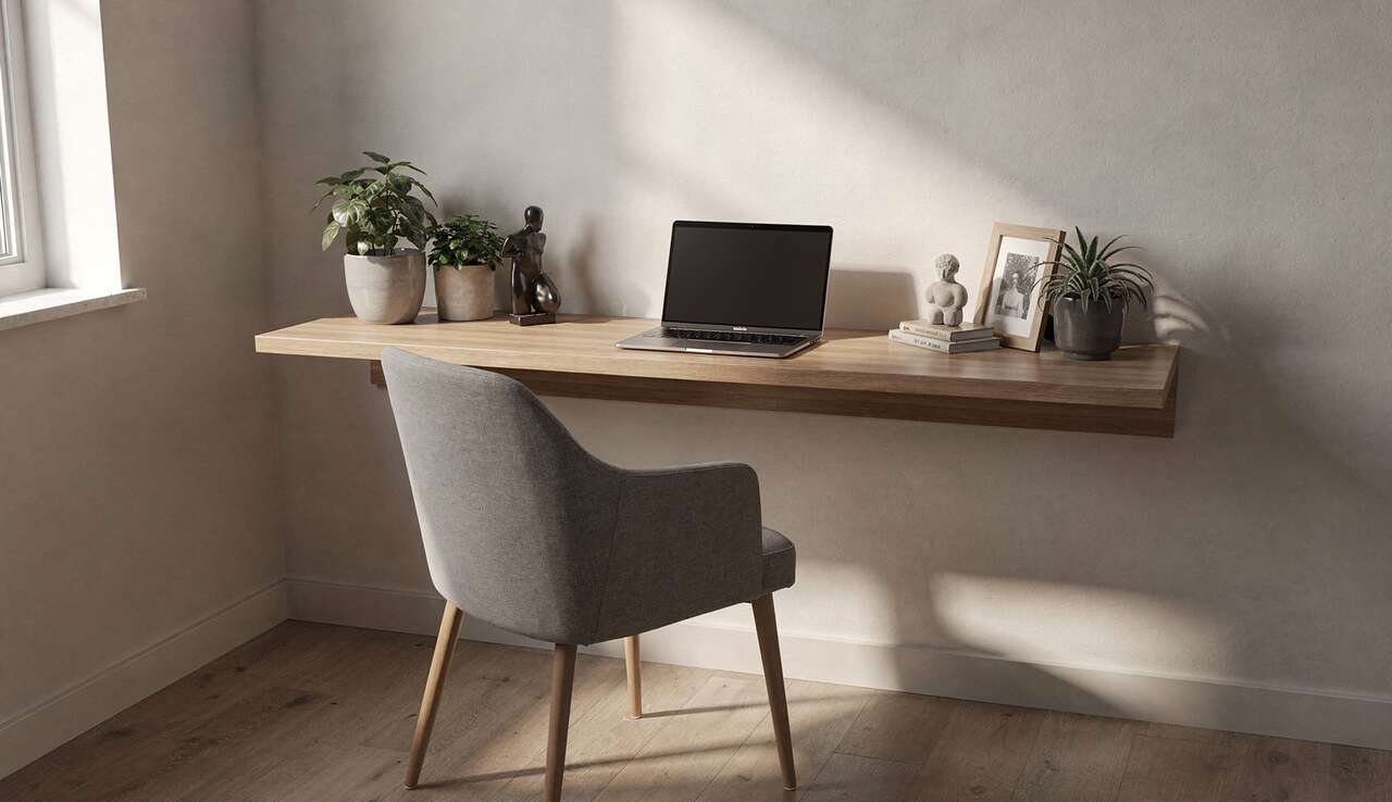 Bureau mural compact : optimiser les petits espaces