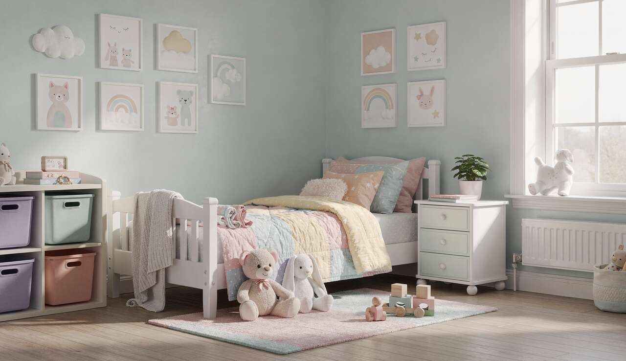 Idées Déco pour Chambre d'Enfant en Couleurs Pastel