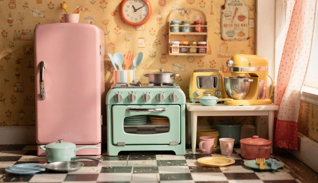 Cuisine rétro pour enfant : idées déco design