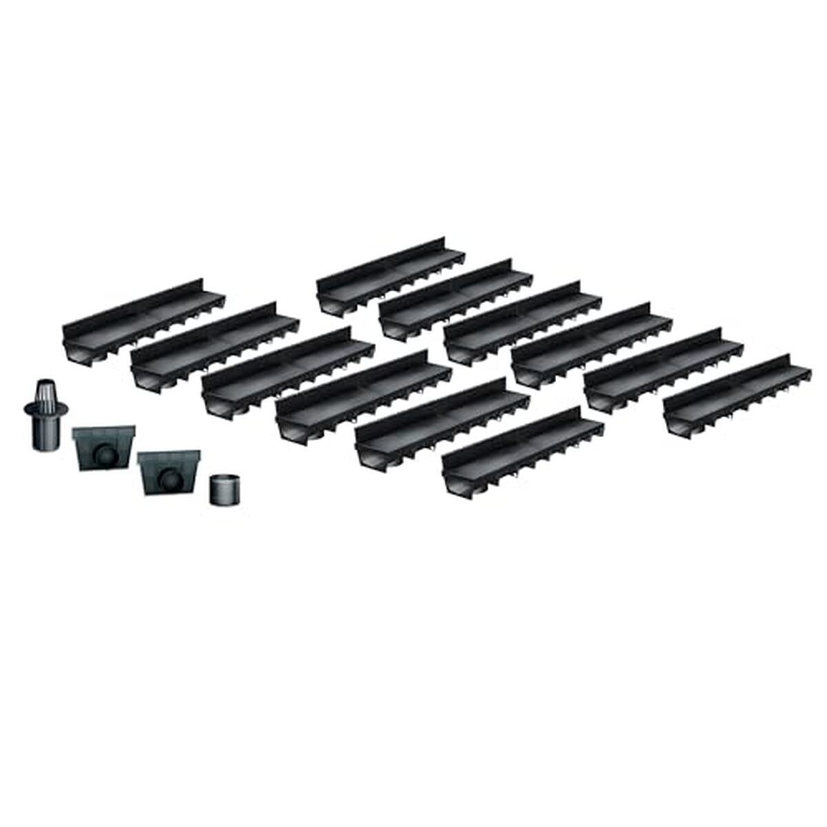 Test du pack de 12 caniveaux extérieurs Meapark : drainage efficace pour terrasse et jardin