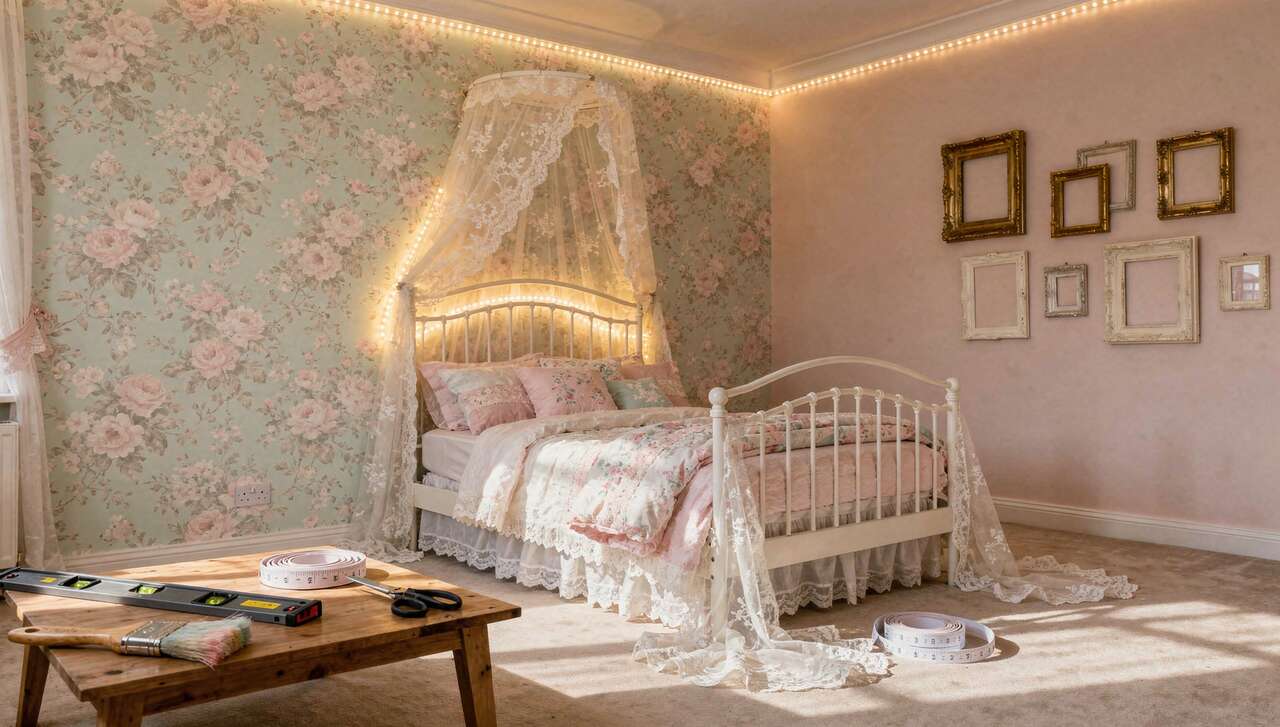 Chambre pastel vintage romantique : idées déco tendance