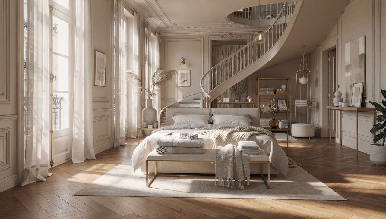 Triplex parisien et showroom eve linen and milk : découverte et inspiration