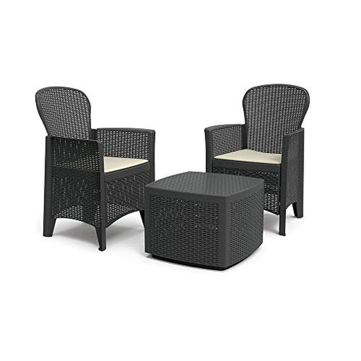 Test de l'ensemble Tree anthracite Ipae-Progarden avec coussins
