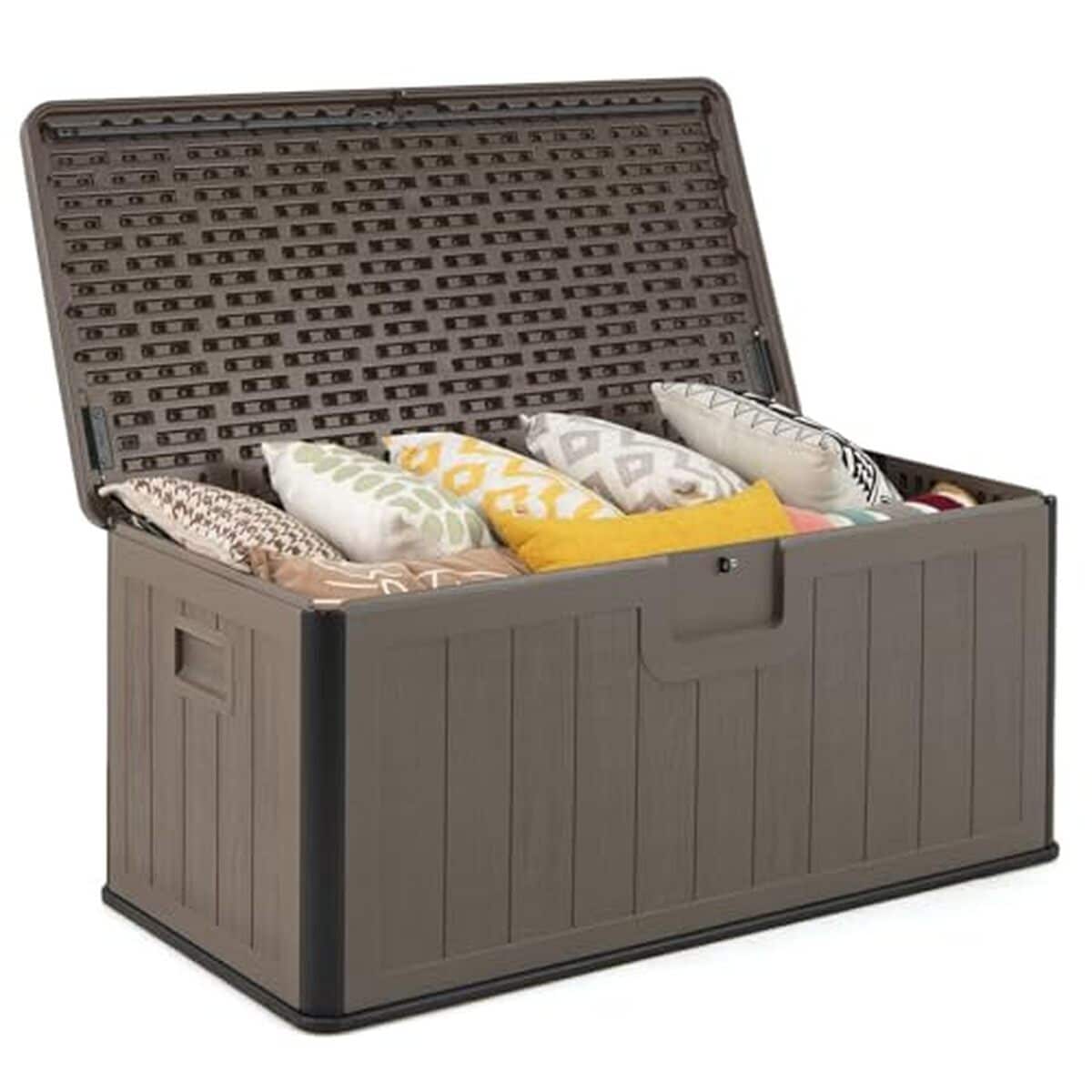 Test du coffre de rangement extérieur Costway 378 L : praticité et imperméabilité
