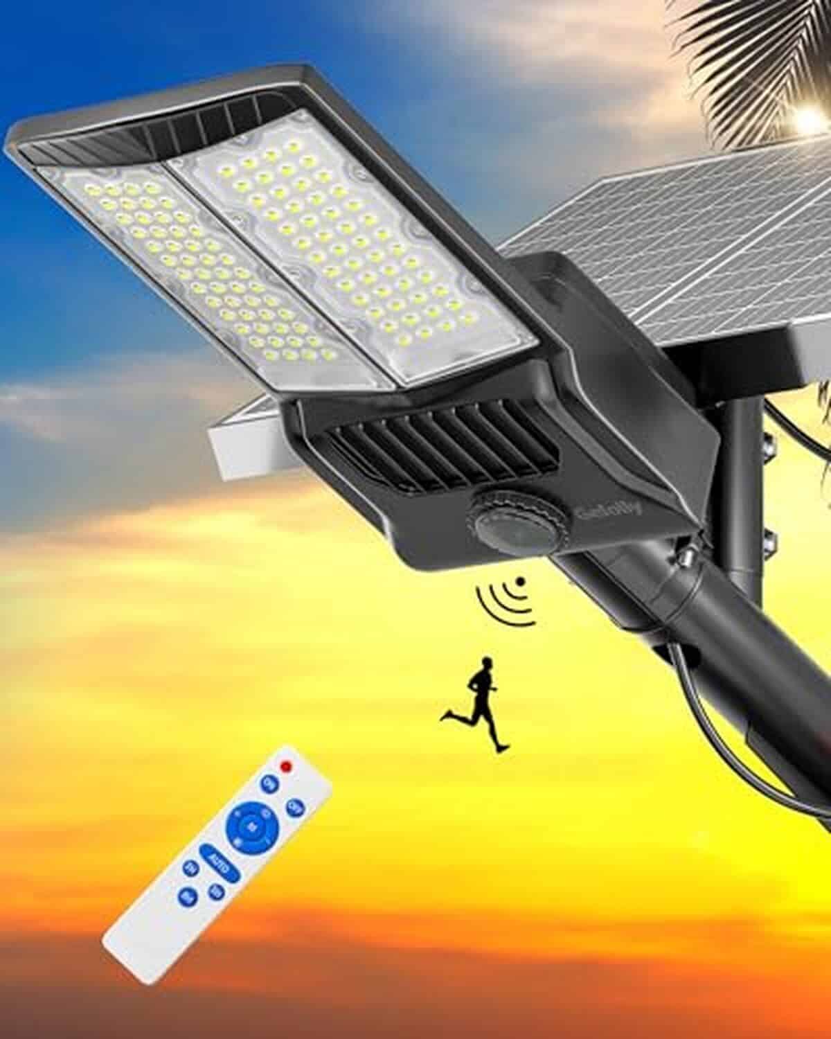 Test du lampadaire solaire Gefolly SL-8600W : éclairage puissant pour jardin et garage
