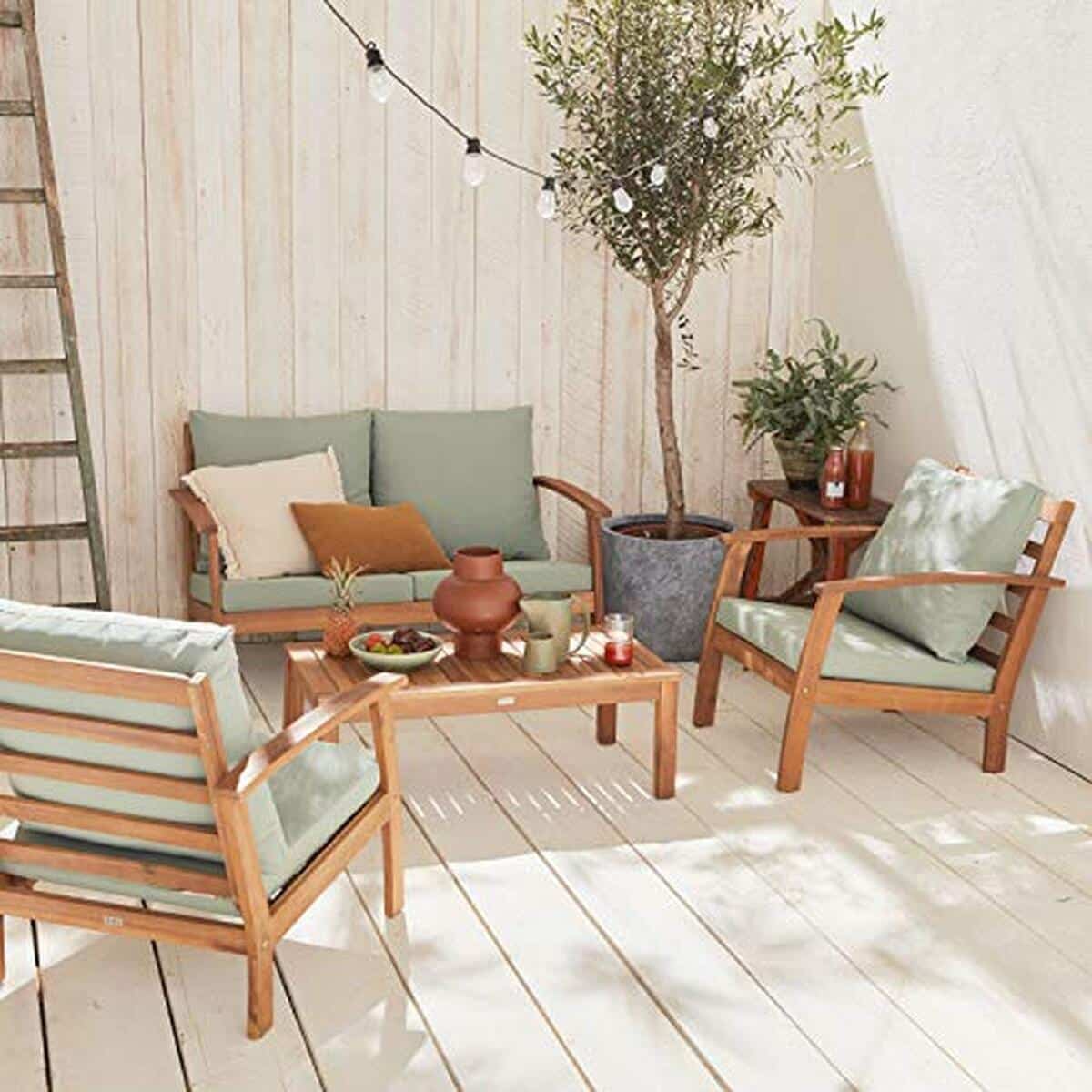 Test : salon de jardin en bois Ushuaïa d'Alice's Garden