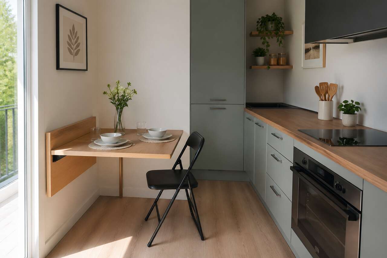Petites tables de cuisine pratiques et design pour optimiser l'espace