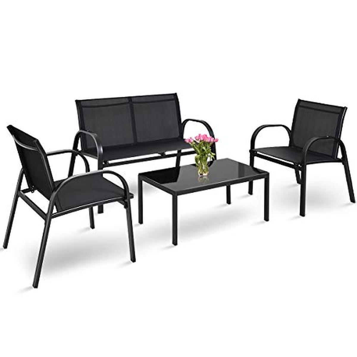 Test de l'ensemble salon de jardin Costway 4 pcs