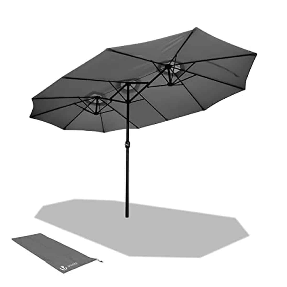 Test du parasol double Vounot : protection solaire et résistance