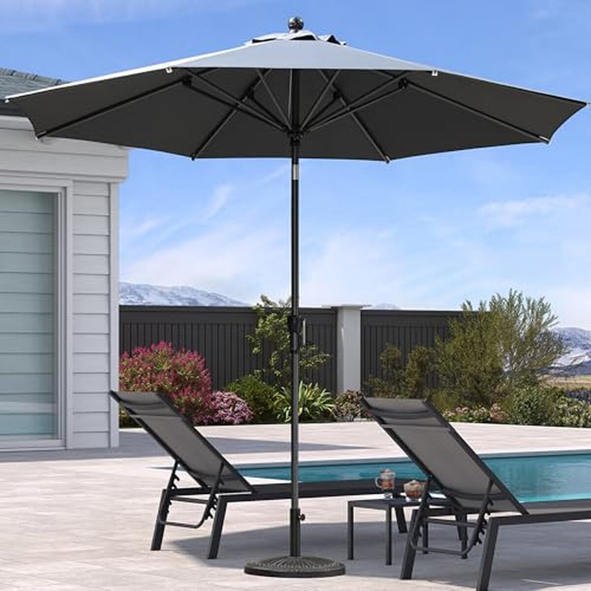 Test du parasol inclinable Purple Leaf 300 cm en aluminium
