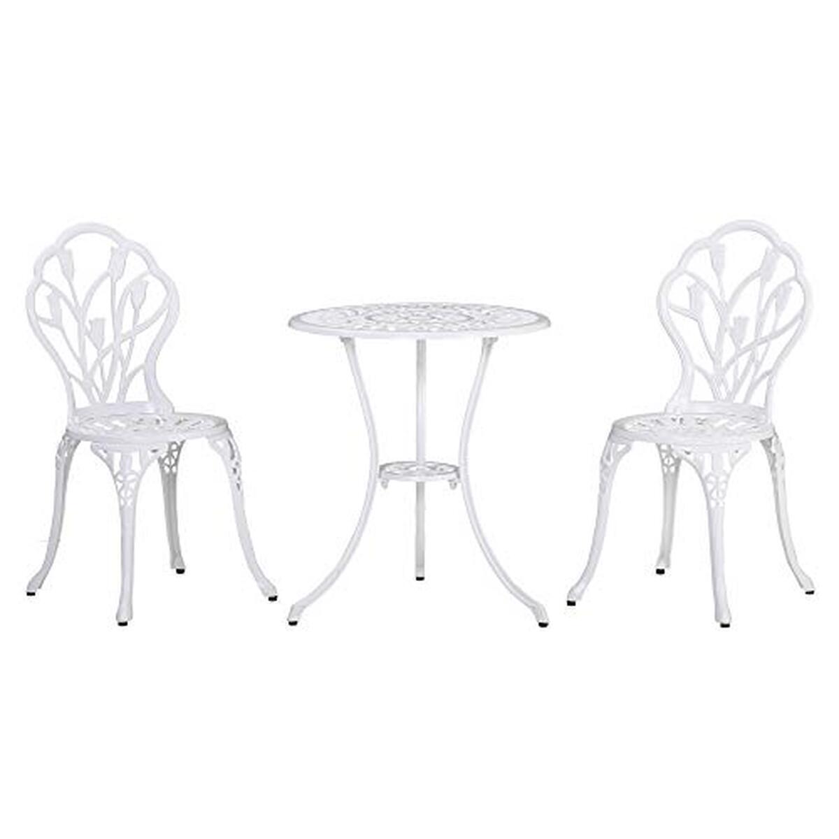 Test : ensemble salon de jardin Outsunny en fonte d'aluminium
