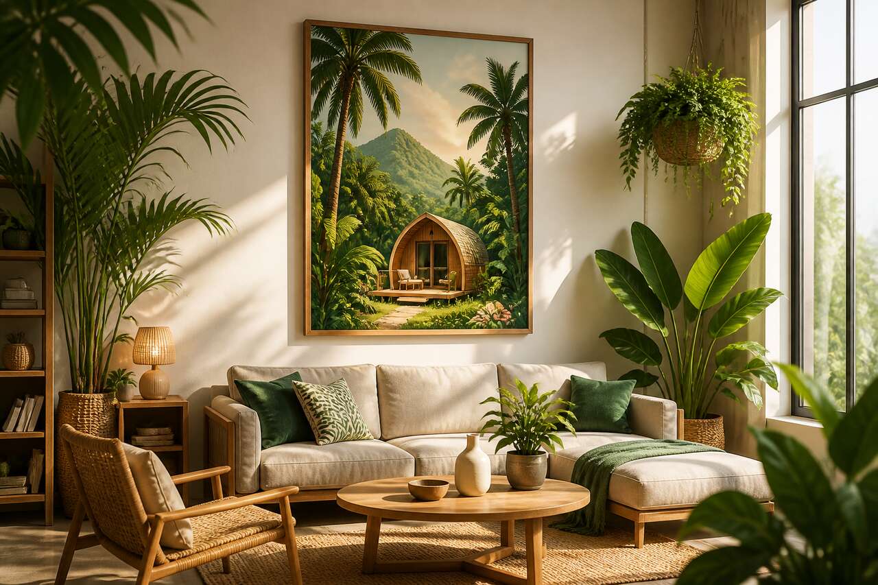 Affiches tropicales de Maison Baluchon : décoration éco-responsable