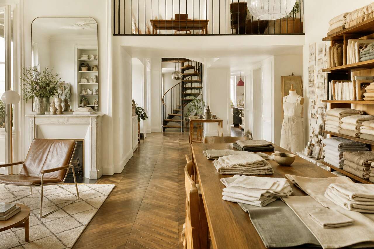 Duplex parisien : découvrez l'univers d'Ève, créatrice de Linen and Milk