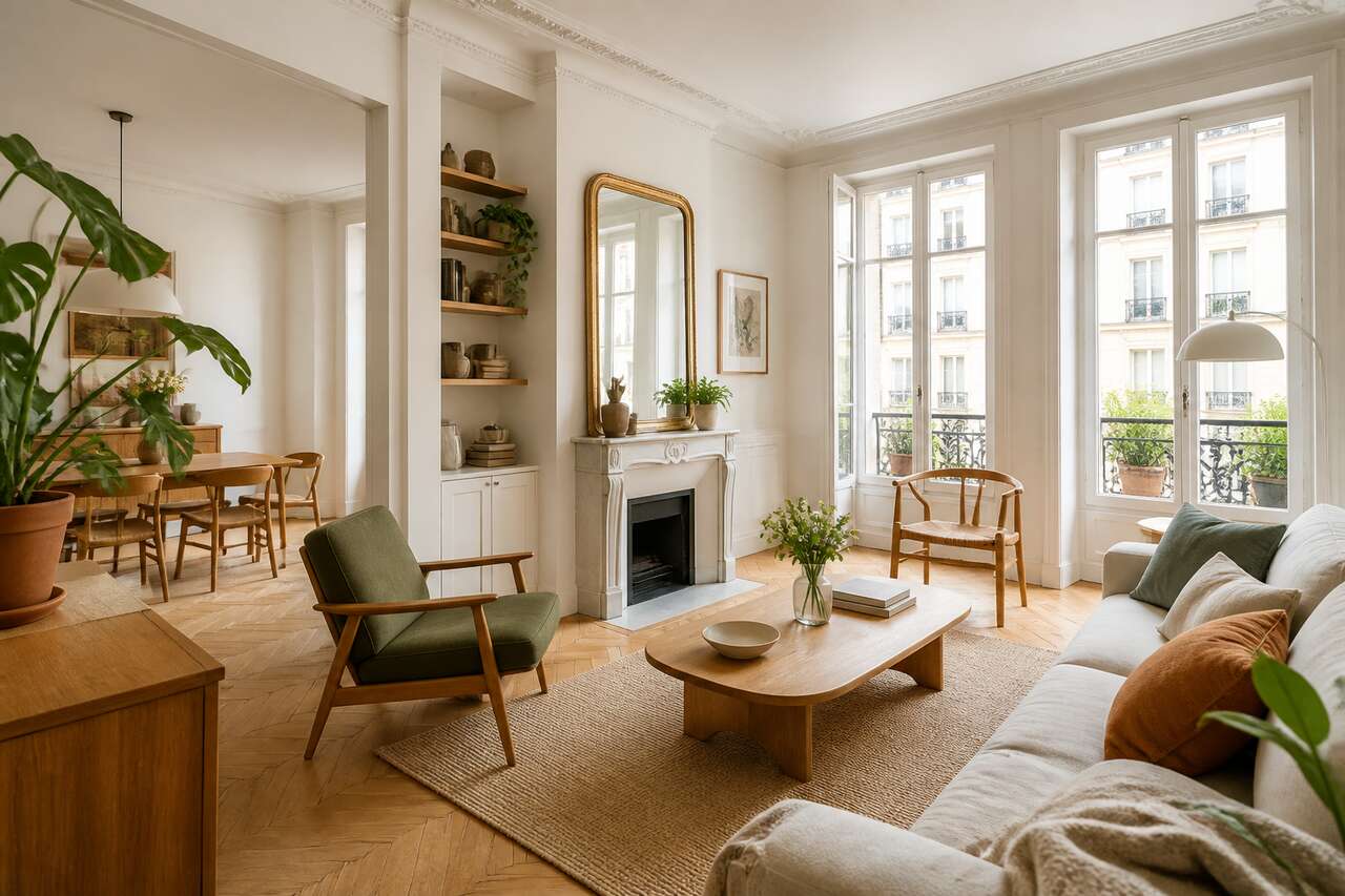Style scandinave : l'appartement parisien de Maxime et Audrey