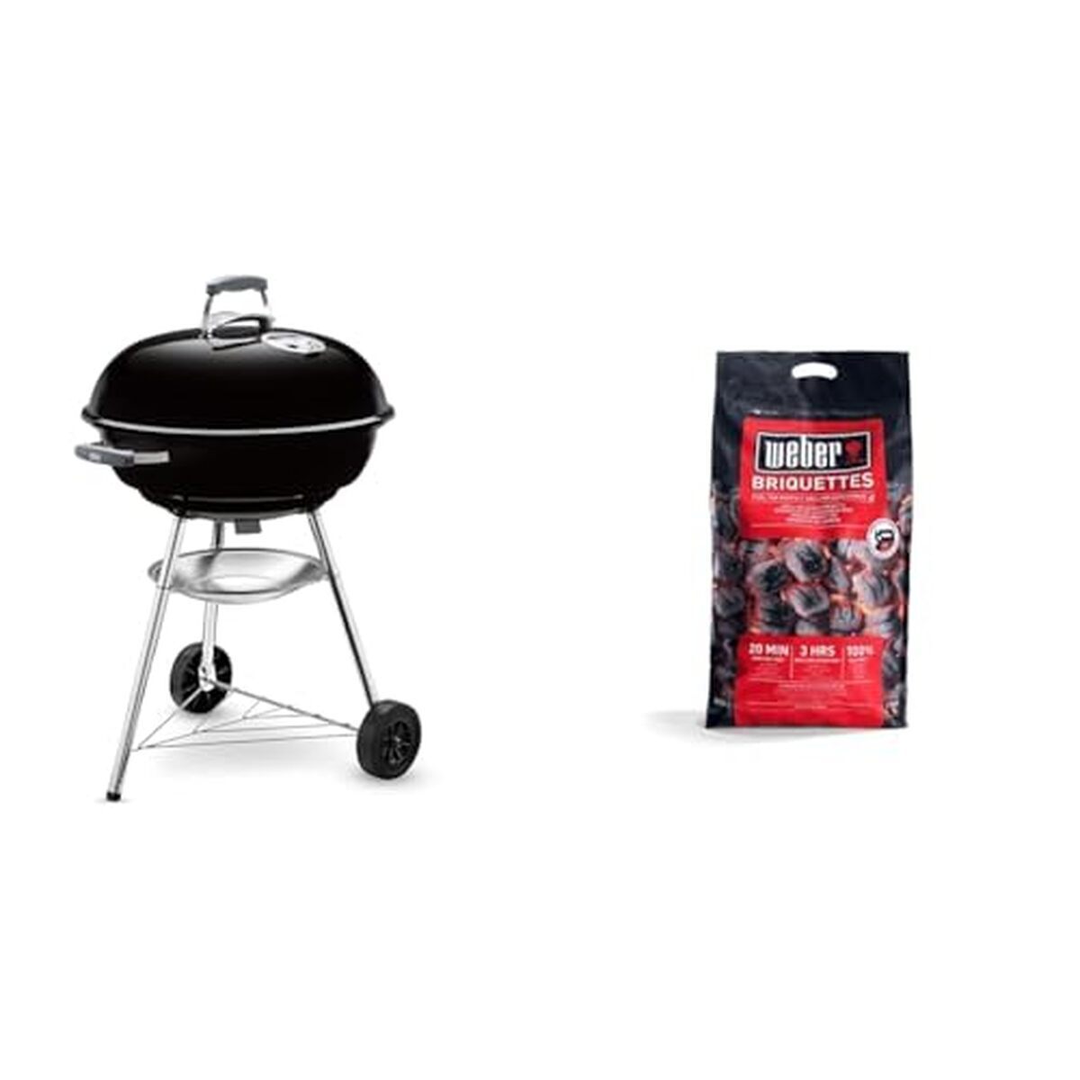 Test : barbecue charbon Weber Compact Kettle 57 cm et briquettes 8 kg