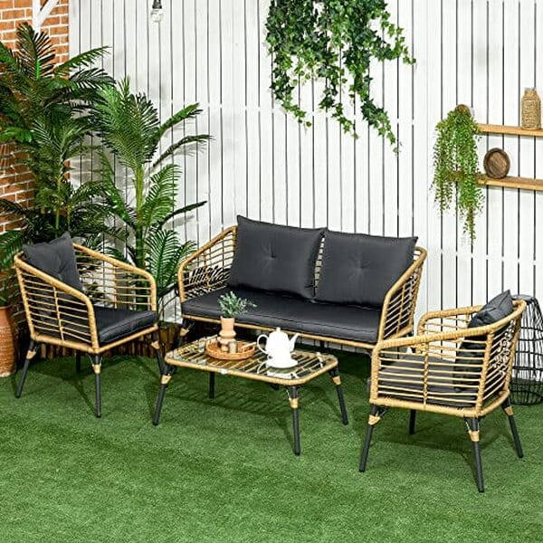 Découvrez notre test complet du salon de jardin 4 pièces Outsunny en rotin imitation : qualité, design et prix analysés pour vous. 