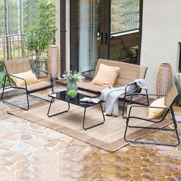Découvrez notre test complet de l'ensemble mobilier extérieur grand patio 4 pièces : qualité, confort et durabilité pour votre terrasse. 