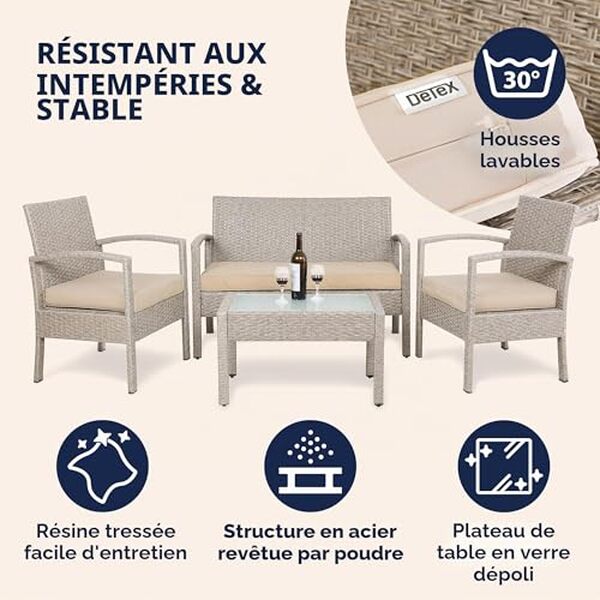 Découvrez notre test détaillé du salon de jardin Casaria en polyrotin pour 4 personnes : caractéristiques, avantages et avis utilisateurs pour bien choisir.