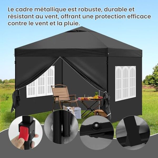 Découvrez notre test détaillé de la tonnelle pliante Laneetal 3x3m. Analyse de sa robustesse, facilité de montage et parois amovibles pour votre jardin.