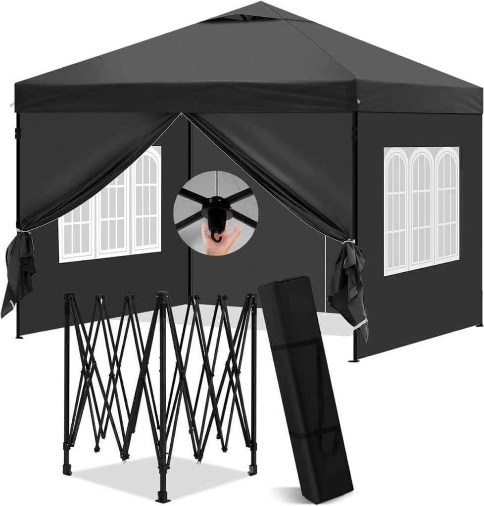 Test de la tonnelle pliante Laneetal 3x3m avec parois amovibles