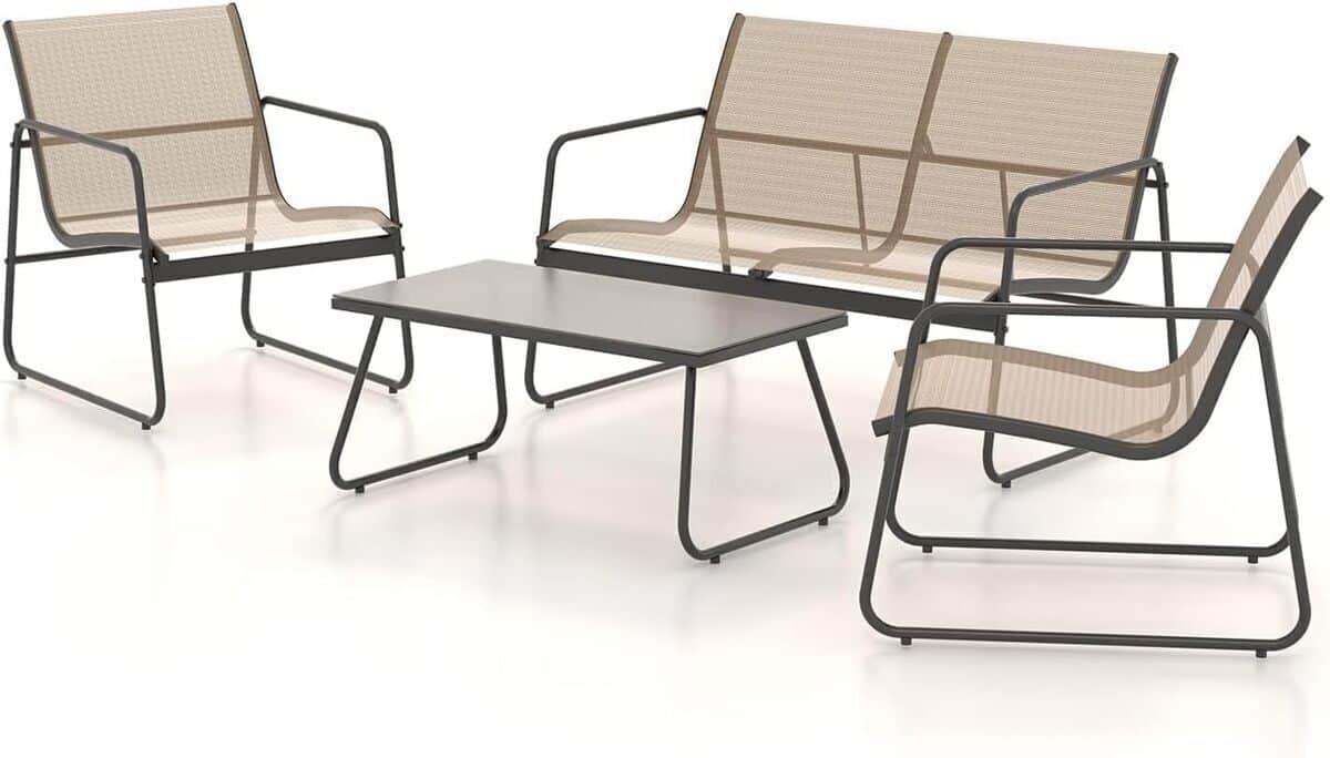 Test : ensemble mobilier extérieur Grand patio 4 pièces