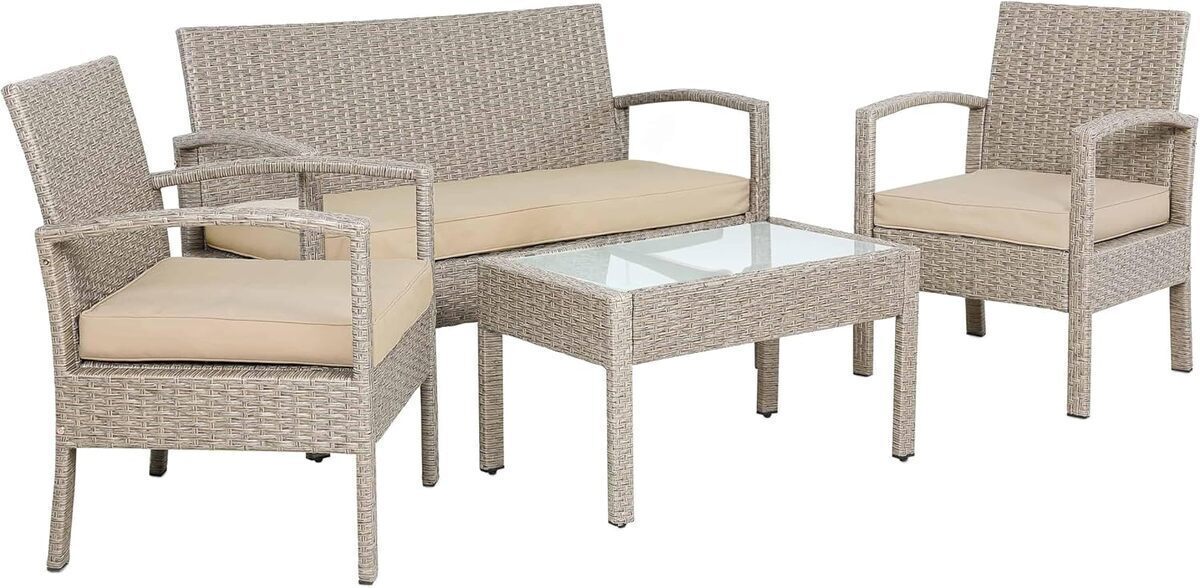 Test : salon de jardin Casaria en polyrotin pour 4 personnes