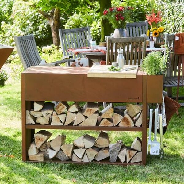 Découvrez la table de travail Barbecook Nestor Buddy en acier corten. Espace de préparation robuste et design pour votre barbecue. Avis complet et test détaillé.