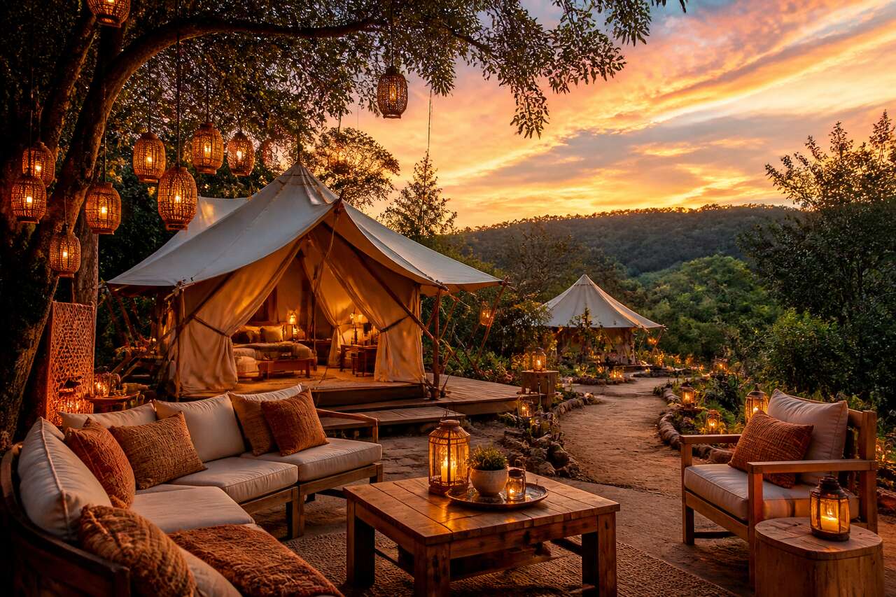 Idées déco pour un glamping chic