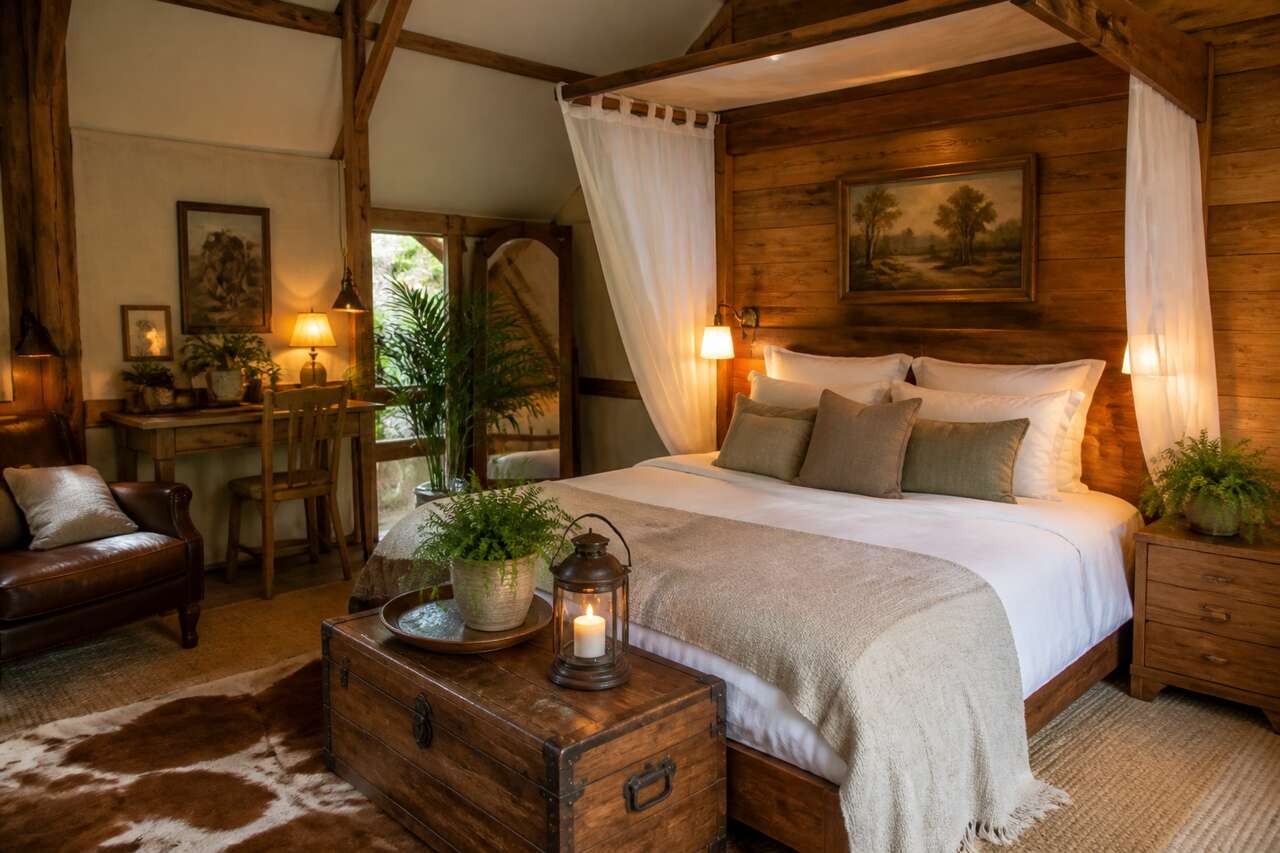 Transposer l’esprit glamping en chambre campagne chic Transposer l’esprit glamping en chambre campagne chic