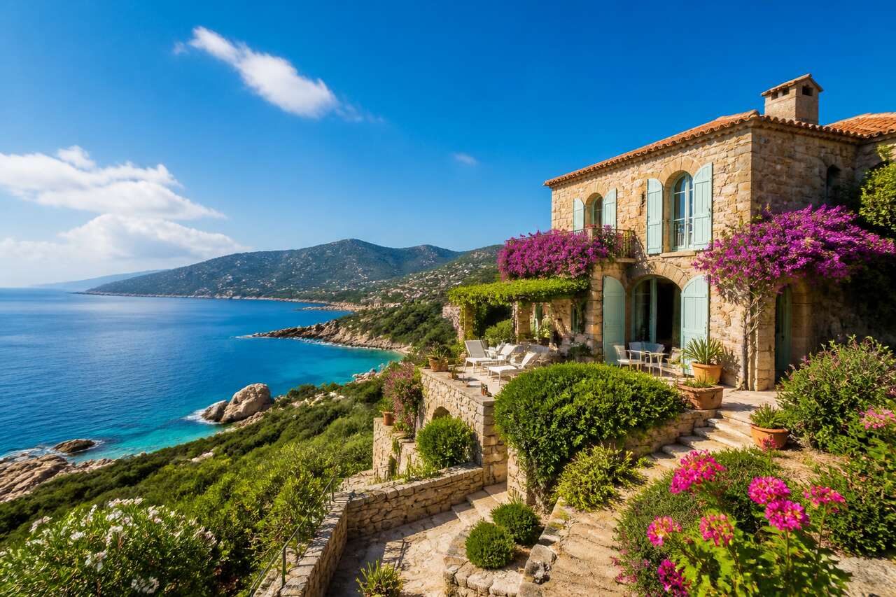 Villa Avec Vue Mer En Corse : séjour De Rêve