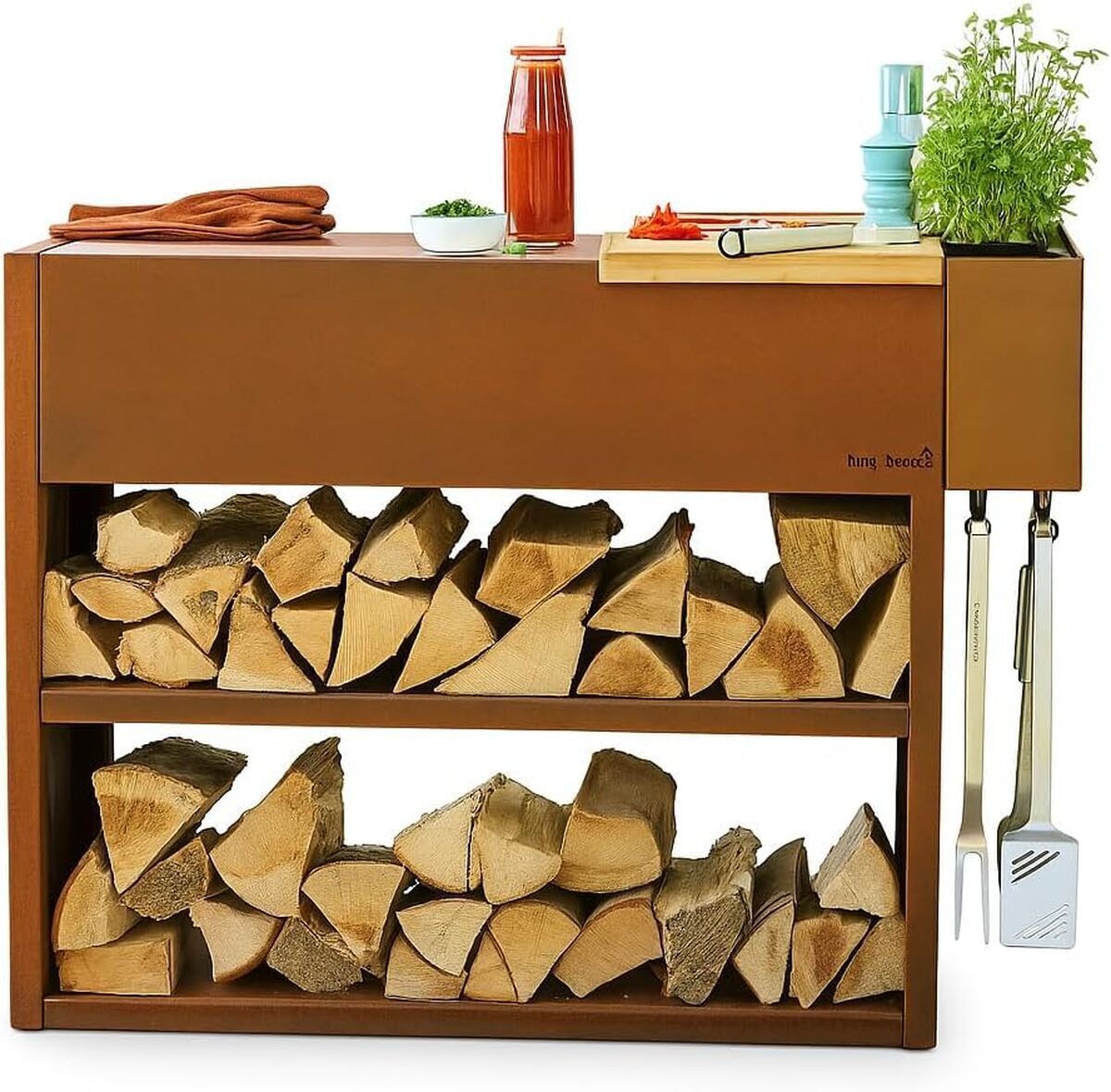 Test : barbecook Nestor Buddy, la table de travail en acier corten pour barbecue