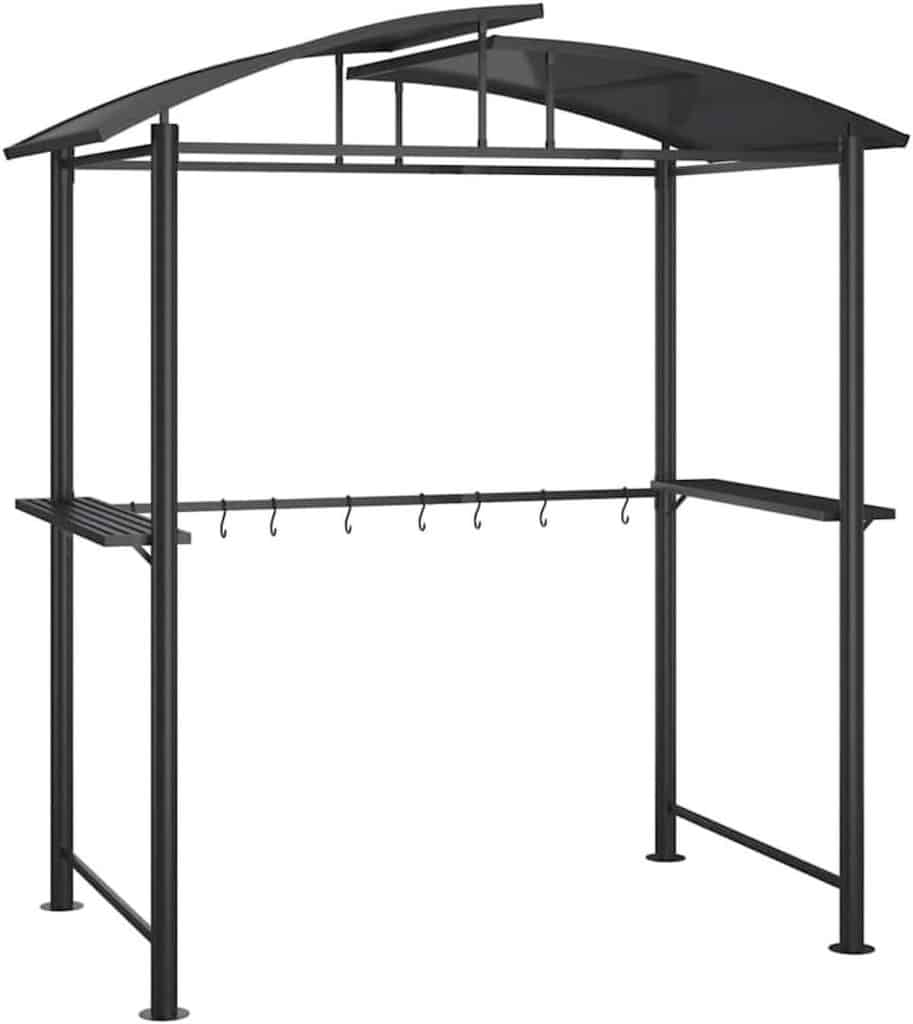 Test : gazebo barbecue anthracite vidaXL avec étagères