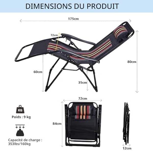 Découvrez notre test détaillé de la chaise longue OVLRIJP : appui-tête intégré, porte-gobelet pratique et confort optimal pour vos moments de détente.