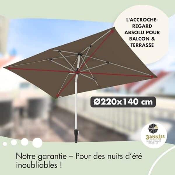 Découvrez le parasol Doppler SL-AZ en aluminium : un auvent moderne offrant une protection solaire optimale. Avis complet, caractéristiques et avantages du meilleur parasol de jardin. 