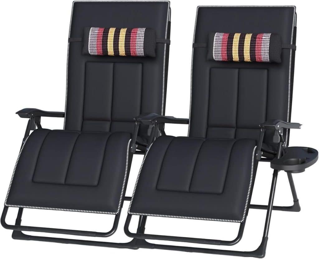 Test : chaise longue OVLRIJP avec appui-tête et porte-gobelet
