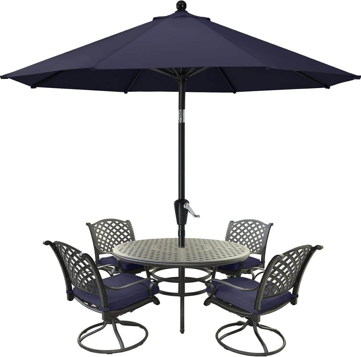 Test du parasol MASTERCANOPY 2, 7 m vert foncé