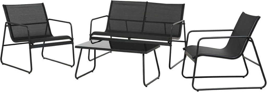 Test : mobilier extérieur Grand patio 4 pièces pour toutes saisons