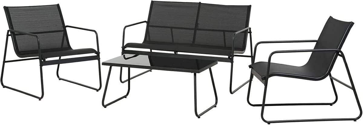 Test : mobilier extérieur Grand patio 4 pièces pour toutes saisons