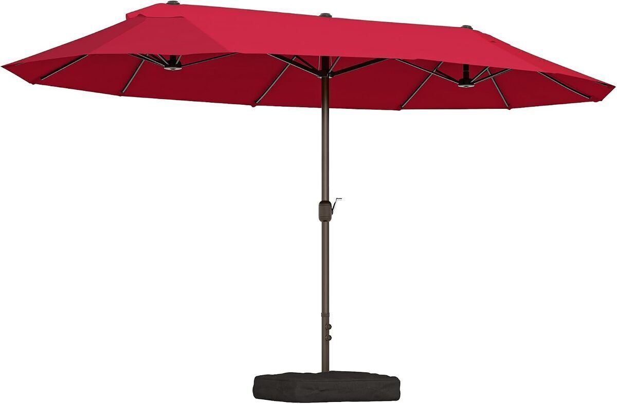 Test : parasol double Outsunny pour jardin et piscine