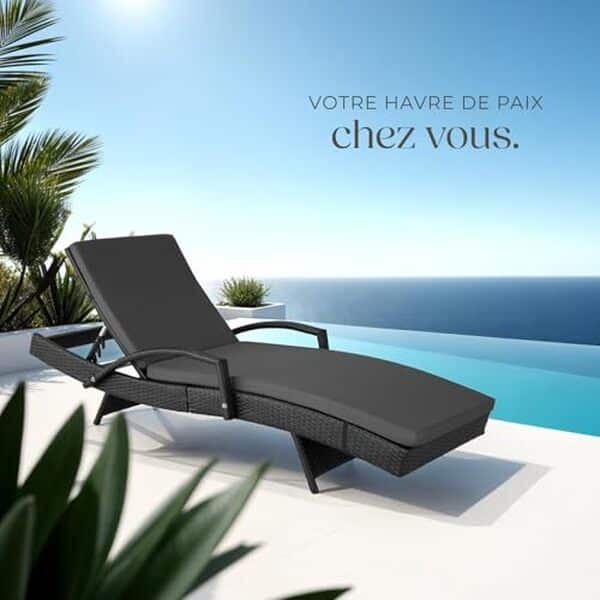 Découvrez notre test complet de la chaise longue TecTake : design élégant, résine tressée durable et confort optimal pour votre jardin ou terrasse. 